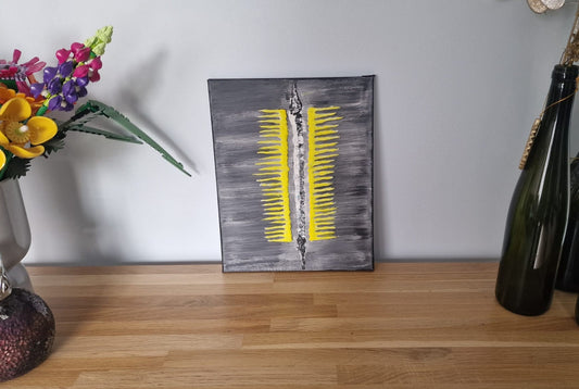 Electric Spine – Textured Abstract Canvas