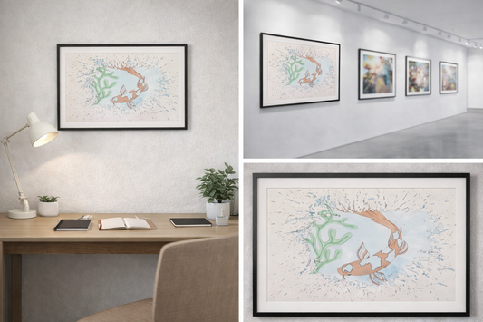 Zen Motion – Original Koi Carp Ink & Watercolor Study