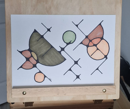 Modern Organic Abstraction – Original (A4) Art Illustration