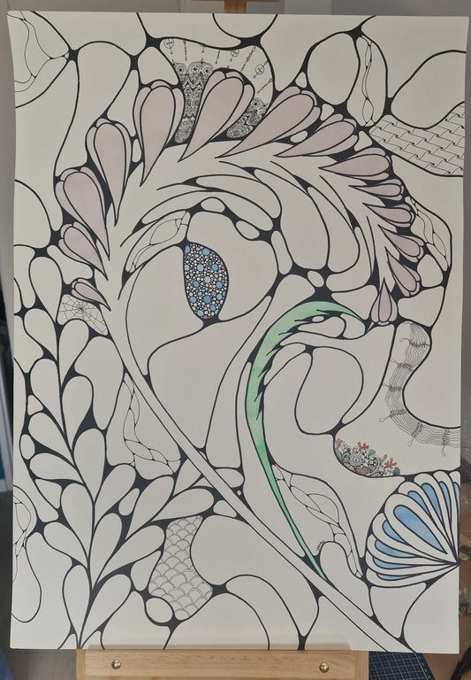 Biomorphic Flow – Intricate Neurographic Abstract Study