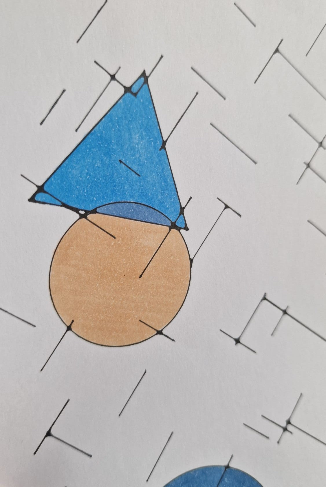 Blueprint of Chaos – Original A4 Hand-Drawn Geometric Art