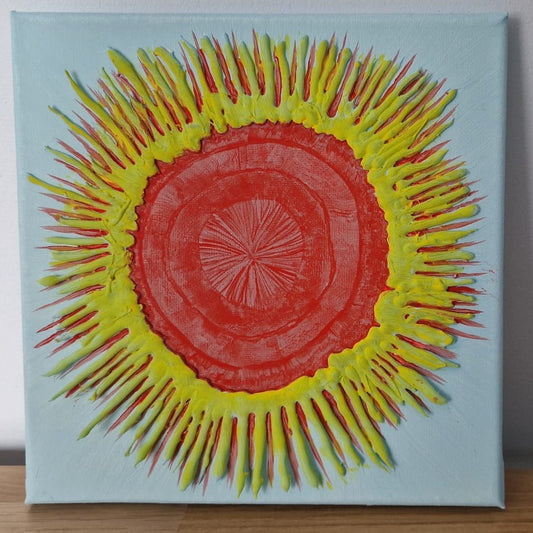 Solar Pulse – Textured Acrylic Canvas