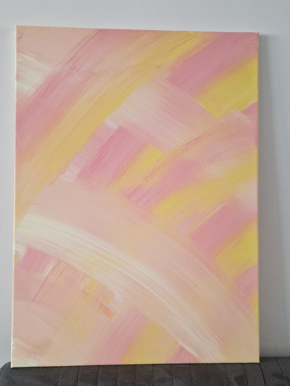 Soft Horizon – Abstract Acrylic Canvas