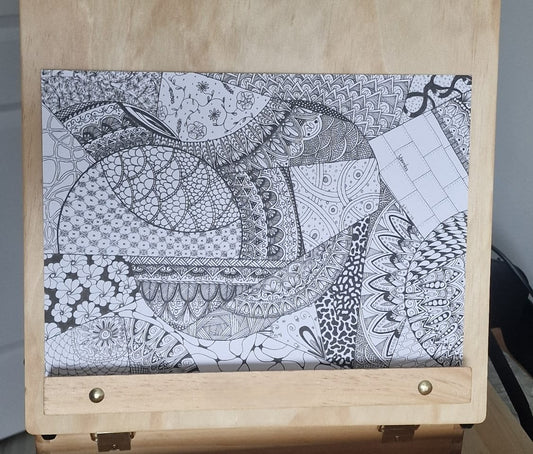 Tapestry of Patterns – Original A4 Art Illustration