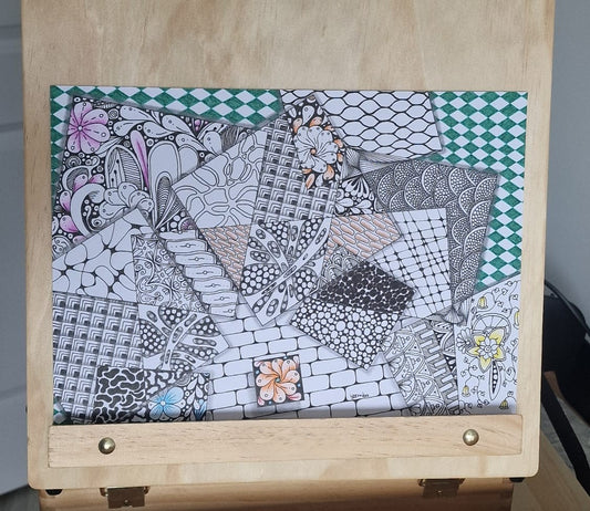 Geometric Mosaic – Original A4 Art Illustration