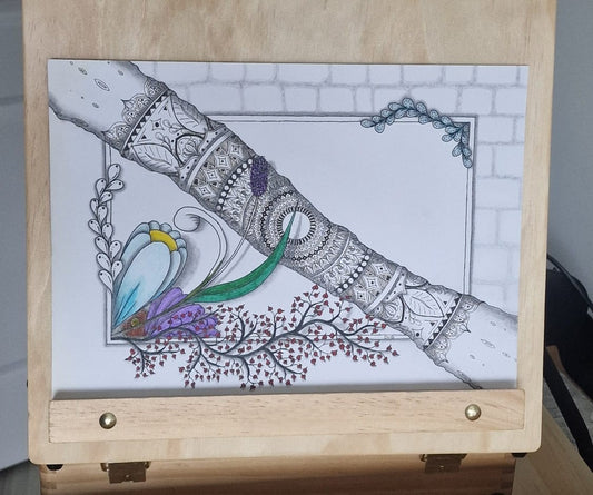 Natural Geometry – Original A4 Henna & Botanical Illustration