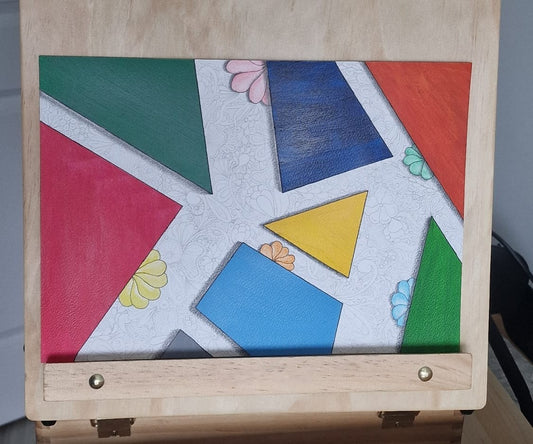 Geometric Bloom – Original A4 Art Illustration