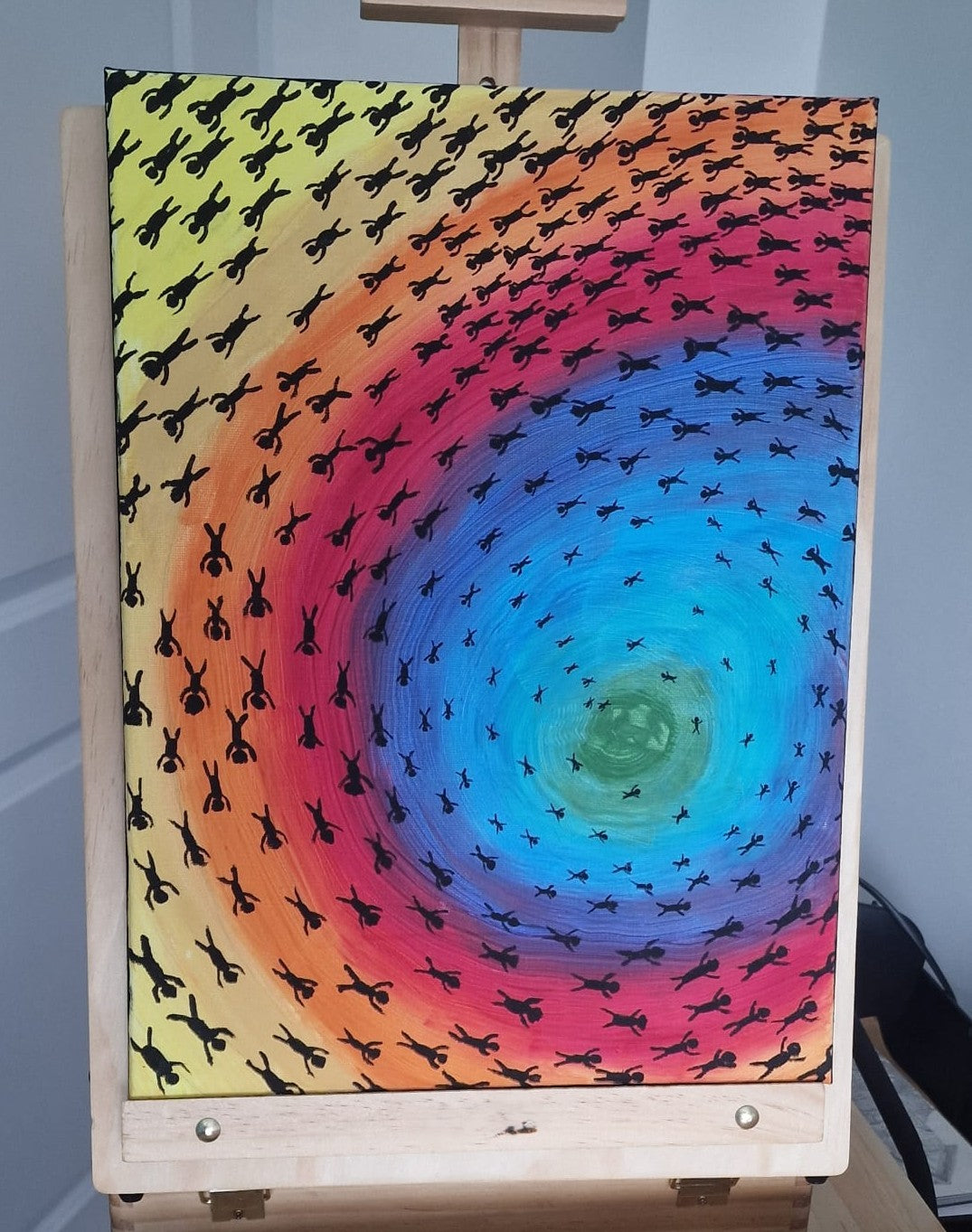 Into the Void – Original 40x30 Acrylic Canvas Painting