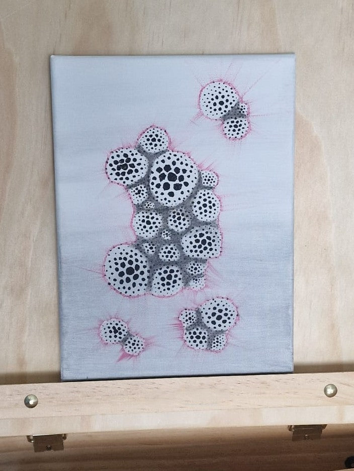 Cellular Flux – Original 24x18 Acrylic Canvas Painting