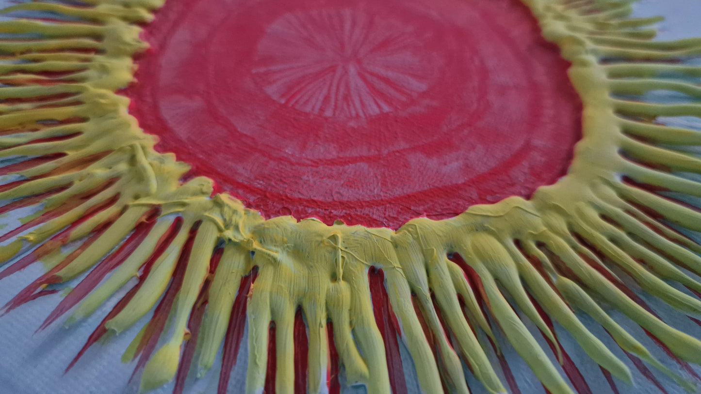 Solar Pulse – Textured Acrylic Canvas